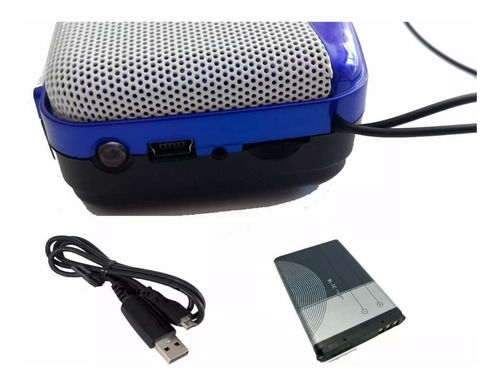 Mini Bocina Bluetooth, Usb, Fm, Micro Sd Plus Power Pp-rbt1 Color Azul