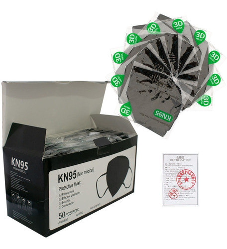 Cubrebocas Reutilizables Kn95 Certificado Tapabocas 5 Capas
