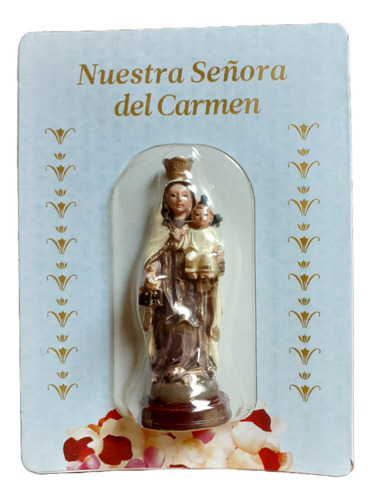 Antigua Estatuilla Nuestra Señora Del Carmen 
