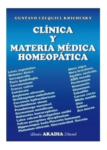 Clinica Y Materia Medica Homeopatica Krischesky Nuevo!