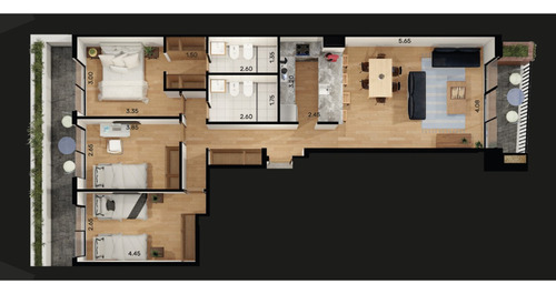 Dueño Vende Divino Departamento De 3 Dormitorios Con Cochera En Malvin! Edificio Nice En Rambla Concepción A Metros De Rivera