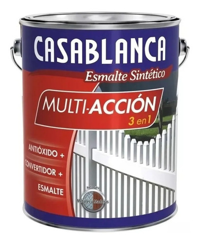 Esmalte Sintético 3 En 1 Blanco Brillante X 20 Lt Casablanca