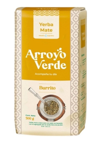 Yerba Mate Arroyo Verde Burrito De 500g Pack 3u