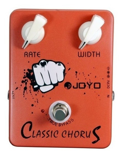 Pedal Joyo Classic Chorus Jf-05 Color Naranja para guitarra o bajo