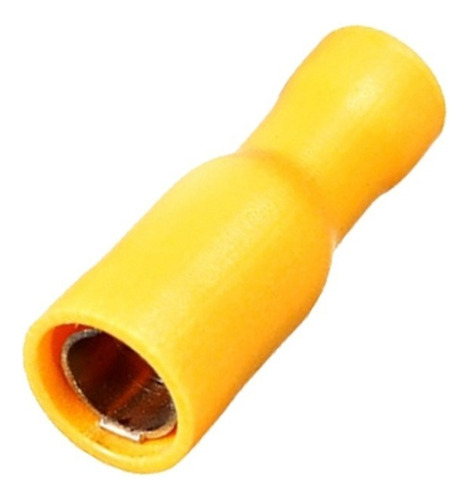 100pçs Terminal Bala Fêmea Total Isolado Amarelo 4,0-6,0mm