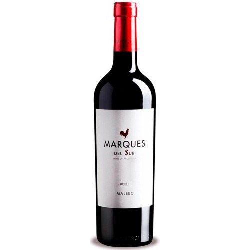 Botella Vino Tinto Malbec Roble 750ml - Marques Del Sur X6u