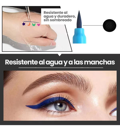 Set 4 Delineadores Doble Punta Sello Figuras Colores Matte Color 4 Colores Diferentes Efecto Mate