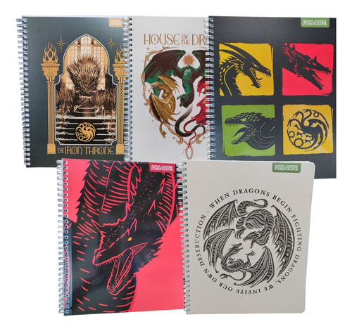 Pack X10 Cuadernos Versión House Of The Dragon Universitario