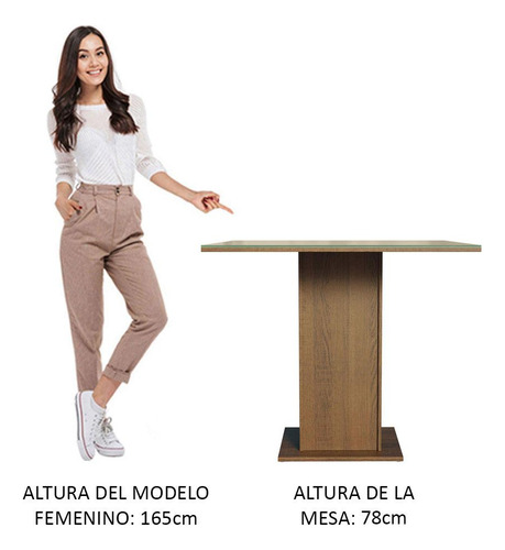 Juego Comedor Moscou Plus Madesa Tapa De Vidrio Y 4 Sillas