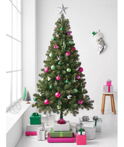 Imagen 4 de 6 de Árbol De Navidad Preiluminado De 1.80cm Luz Cálida