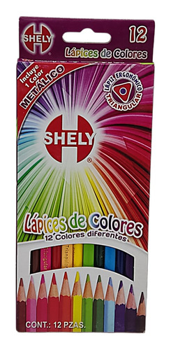 Lapices De Colores 12 Colores Incluye Un Color Metalico 