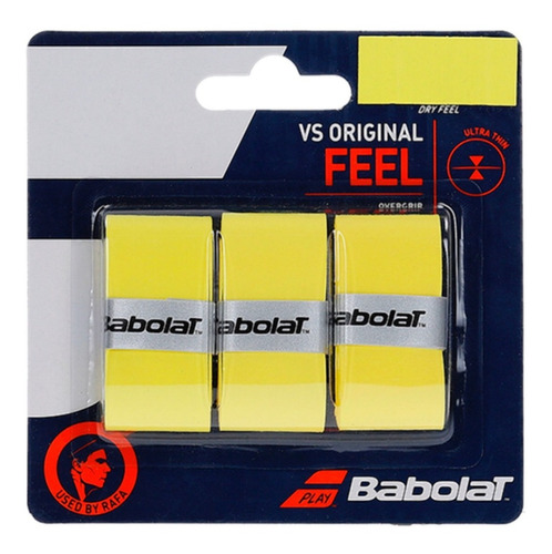 Pack X3 Cubre Grip Babolat  Original Vs Feel Tenis Padel 