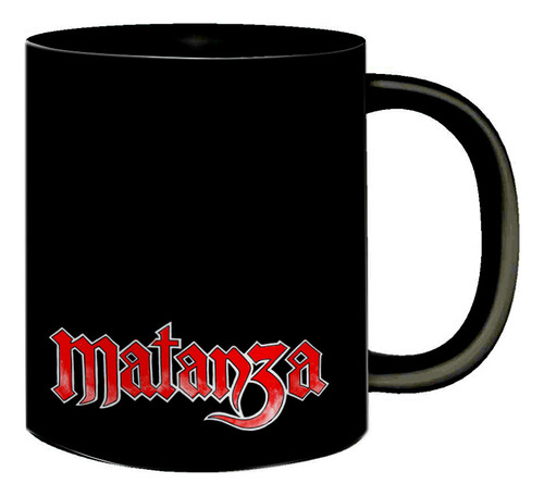Caneca Porcelana Preta Matanza Punk Rock Hardcore Nacional
