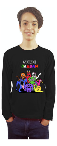 Polera Manga Larga Niños Garten Of Banban Roblox Dtf Cod 003