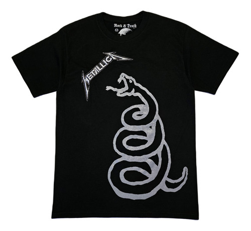 Playera Rock & Death Metallica Serpiente Album Negro