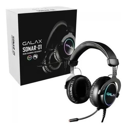 Headset Gamer Galax Sonar-01 Rgb Usb Cor Preto