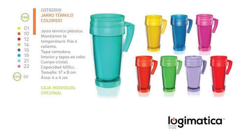 10 Jarro Vaso Térmico 400cc Frío/calor Personalizable Evento