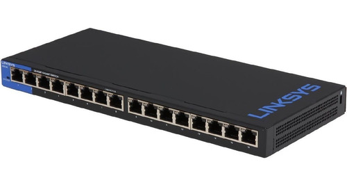 Switch Linksys Lgs116 16 Puertos Gigabit Ethernet 1000 Mbps