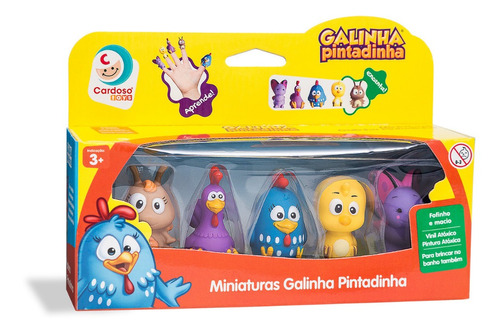 Galinha Pintadinha Coleção Miniaturas Dedoche Cardoso Toys