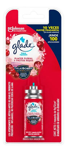 Repuesto Placer Floral Y Frutos Rojos 9g Glade