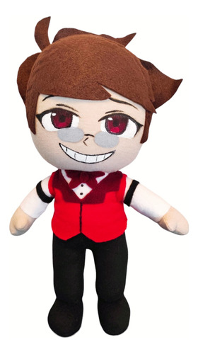 Peluche Alastor Humano Hotel Hazbin Hecho A Mano 30 Cm