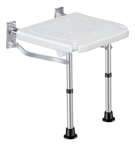 Banco De Ducha Plegable De Pared Con Pies Y Ajustable