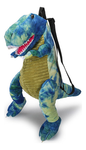Mochila Azul Para Empalmar Dibujos Animados De Tyrannosaurus