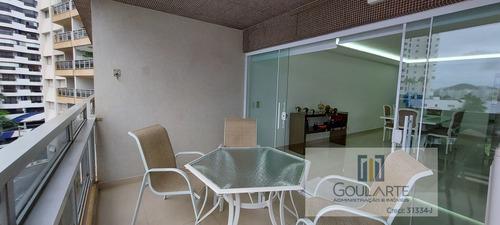 Imagem 3 de 30 de Apartamento Alto Padrão Com 2 Dormitórios Sendo 1 Suíte, Lazer No Condomínio E Vista Total Para O Mar. - 3578