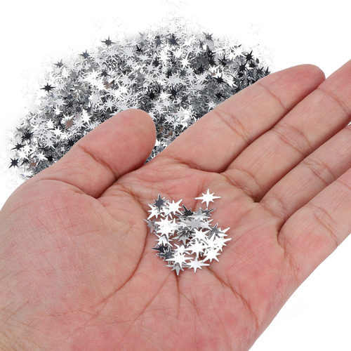 1 Paquete De Lentejuelas De Pvc Con Forma De Estrella Con Pu