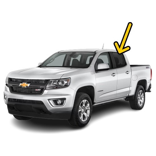 Cristal Puerta Trasero Izquierdo Chevrolet Colorado2015-2020