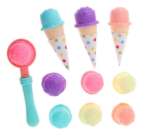 Juego De Helado Para Juego De Cocina De Casa De Muñecas,