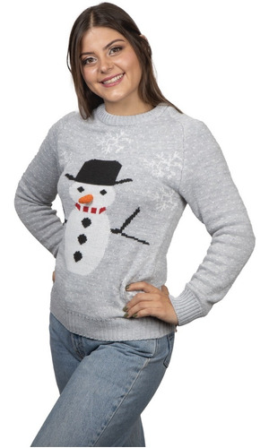 Suéter Navideño Uggly Sweater Muñeco De Nieve Para Mujer