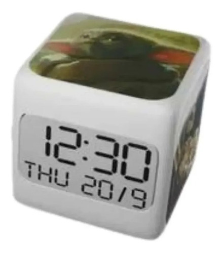Reloj Despertador Digital Star Wars Mandalorian C/led  Srj