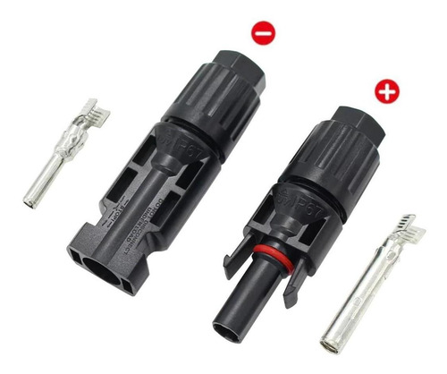 Cable Solar Cobre Con Conector Mc4, Mxsry-063, 40m, C.12, 4m
