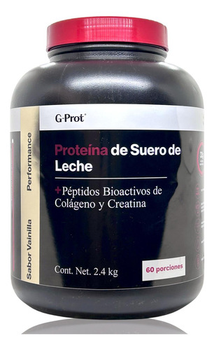 Proteína Suero Leche Colágeno Creatina 2.4 Kg Vainilla G-pro