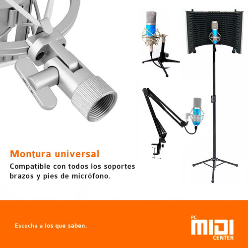 Imagen 4 de 9 de Shockmount Araña Alctron Ma001 Para Microfono Condenser 49mm