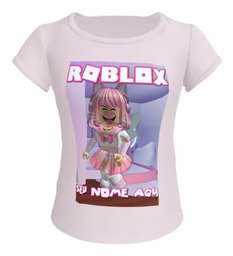 Blusa feminina baby look camiseta roblox turma personagens
