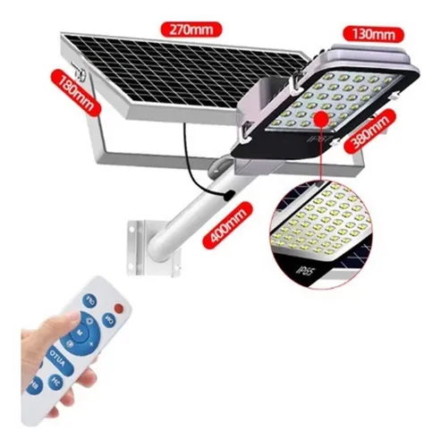 Farola Solar Dividida De 1000w, Farola Solar De Aluminio