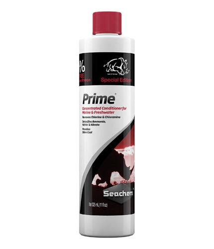 Prime Seachem 325ml Acondicionador Agua Para Acuario 30% Mas