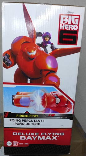 Ban Dai Big Hero 6 Deluxe Flying Baymax 30cm & Hiro (Usado)
