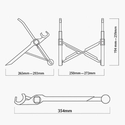Base Soporte Notebook Tablet Vertical Plegable Cama Flexible