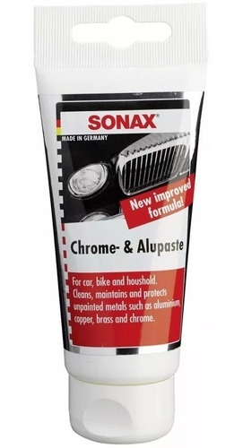 Sonax Chrome & Alu Pasta Pulidor Cromados Metales - Allshine