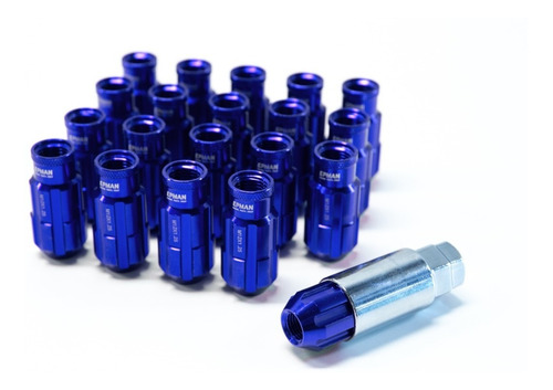 Imagen 3 de 4 de Tuercas Anodizadas Jdm Anti-robo Epman 12x1.25 Azul