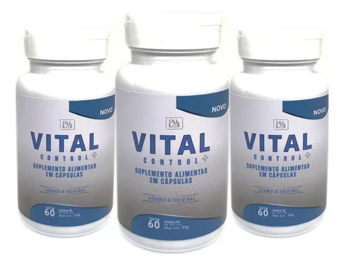 comprar 3 Vital Control 60caps Fórmula Avançada Envio Imediato