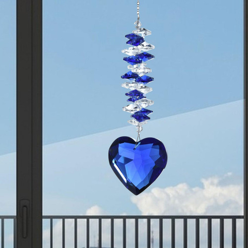 Prisma En Forma De Corazón De Viento Colgante Ventana.