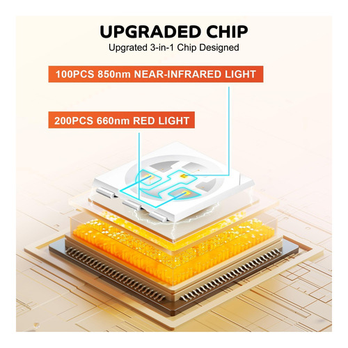 Lámpara De Terapia De Luz Infrarroja De Chip 3 En 1 De Base