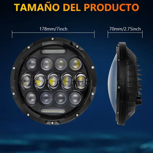7' Pulgadas Redondo Faros Led For Ford F100 F250 F350 53-77
