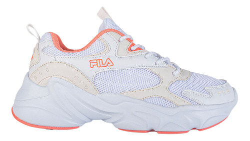 Tenis Mujer Fila Heidi Ws White/peach Pink/gardenia Heidi Ws