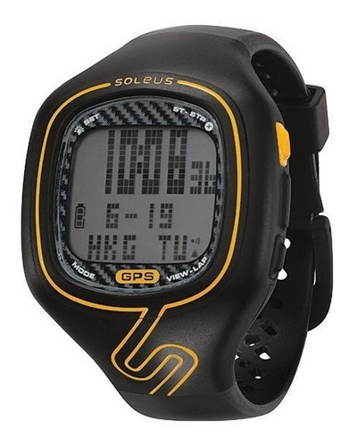 Relógio De Pulso Soleus Gps Vibe - Preto/laranja