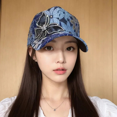Gorra Mlb De Malla De Verano Con Lazo De Encaje Para Mujer